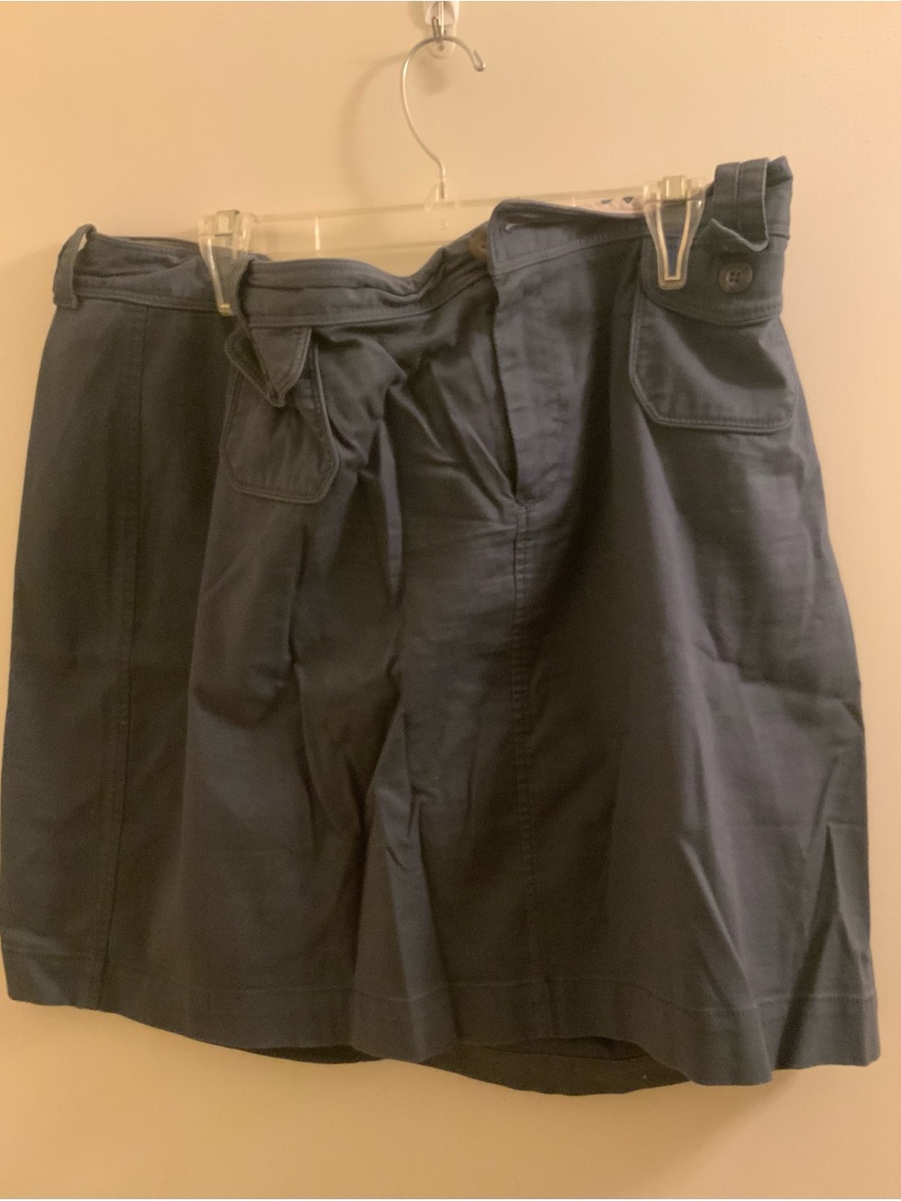 Vintage 2000s Old Navy Navy A-Line Cotton Skirt